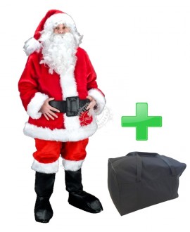 Profi Weihnachtsmann Kostüm Promotion III + Tasche "M" (198j)