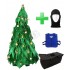 Kostüm Weihnachtsbaum + Kühlweste "Blue M24" + Tasche "Star" + Hygiene Maske (Hochwertig)