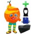 Kostüm Orangen + Kühlweste "Blue M24" + Tasche "XL" + Hygiene Maske (Hochwertig)