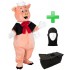 Kostüm Schwein 12 + Tasche "Star" + Hygiene Maske (Hochwertig)