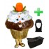 Kostüm Cupcake / Muffin 1 + Tasche "Star" + Hygiene Maske (Hochwertig)