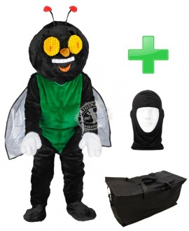 Kostüm Fliege + Tasche "Star" + Hygiene Maske (Hochwertig)