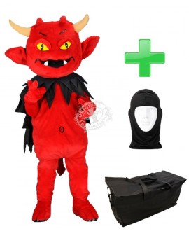 Kostüm Teufel 6 + Tasche "Star" + Hygiene Maske (Hochwertig)