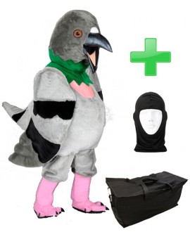 Kostüm Tauben + Tasche "Star" + Hygiene Maske (Hochwertig)