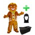 Kostüm Lebkuchen 2 + Tasche "Star" + Hygiene Maske (Hochwertig)