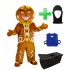 Kostüm Lebkuchen 2 + Kühlweste "Blue M24" + Tasche "Star" + Hygiene Maske (Hochwertig)