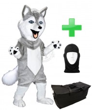 Kostüm Husky + Tasche "Star" + Hygiene Maske (Hochwertig)