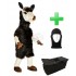 Kostüm Alpaka / Lama 3 + Tasche "Star" + Hygiene Maske (Hochwertig)