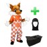 Kostüm Fuchs 5 + Tasche "Star" + Hygiene Maske (Hochwertig)