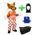 Kostüm Fuchs 9 + Kühlweste "Blue M24" + Tasche "Star" + Hygiene Maske (Hochwertig)
