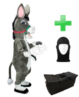 Kostüm Esel 5 + Tasche "Star" + Hygiene Maske (Hochwertig)