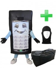 Kostüm Handy Telefon + Tasche "XL" + Hygiene Maske (Hochwertig)