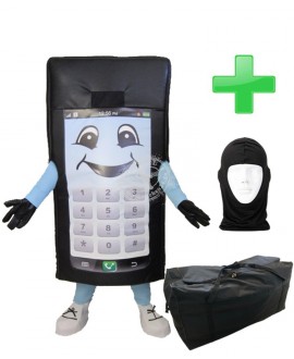 Kostüm Handy Telefon + Tasche "XL" + Hygiene Maske (Hochwertig)