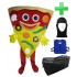 Kostüm Pizza + Kühlweste "Blue M24" + Tasche "XL" + Hygiene Maske (Hochwertig)