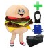 Kostüm Burger + Tasche "XL" + Hygiene Maske (Hochwertig)