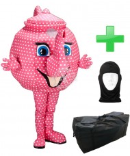 Kostüm Kaffee / Teekanne + Tasche "XL" + Hygiene Maske (Hochwertig)