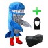 Kostüm Wal / Blauwal 2 + Tasche "XL" + Hygiene Maske (Hochwertig)