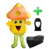 Kostüm Pilz / Champignon 1 + Tasche "XL" + Hygiene Maske (Hochwertig)