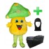 Kostüm Pilz / Champignon 3 + Tasche "XL" + Hygiene Maske (Hochwertig)