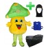 Kostüm Pilz / Champignon 3 + Tasche "XL" + Hygiene Maske (Hochwertig)