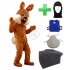 Walking Act Hasen Kostüm 74p Braun + Kissen + Tasche "L" + Hygiene Maske (Promotion)