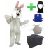 Kostüm Hase 74p "Grau" + Kissen + Kühlweste "Blue M24" + Tasche "L" + Hygiene Maske (Hochwertig)