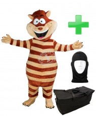 Kostüm Katze 19 + Tasche "Star" + Hygiene Maske (Hochwertig)