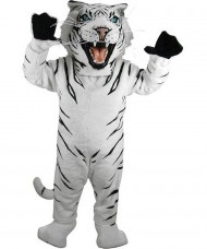 Kostüm Schneetiger Maskottchen 2 (Werbefigur)