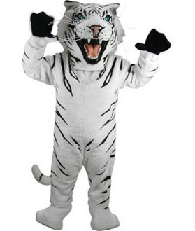 Kostüm Schneetiger Maskottchen 2 (Werbefigur)