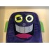 Kostüm Alien / Monster "Violetta" + Kühlweste "Blue M24" + Tasche "Star" + Hygiene Maske (Hochwertig)