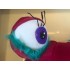 Kostüm Alien / Monster "Rosa Runde" + Kühlweste "Blue M24" + Tasche "XL" + Hygiene Maske (Hochwertig)