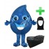 Wassertropfen Kostüm 2 + Tasche "XL" + Hygiene Maske (Hochwertig)
