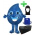 Wassertropfen Kostüm 2 + Tasche "XL" + Hygiene Maske (Hochwertig)