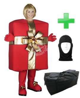 Kostüm Geschenk Box Karton + Tasche "XL" + Hygiene Maske (Hochwertig)