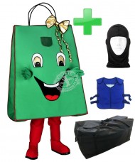 Kostüm Tasche / Beutel + Kühlweste "Blue M24" + Tasche "XL" + Hygiene Maske (Hochwertig)