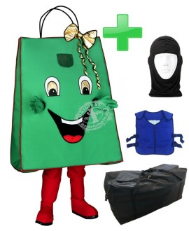 Kostüm Tasche / Beutel + Kühlweste "Blue M24" + Tasche "XL" + Hygiene Maske (Hochwertig)