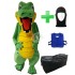 Kostüm Krokodil 3 + Tasche "XL" + Hygiene Maske (Hochwertig)