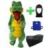 Kostüm Krokodil 3 + Tasche "XL" + Hygiene Maske (Hochwertig)