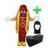 Kostüm Hotdog + Tasche "XL" + Hygiene Maske (Hochwertig)