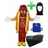 Kostüm Hotdog + Tasche "XL" + Hygiene Maske (Hochwertig)