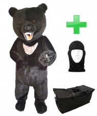 Kostüm Bär 25 + Tasche "Star" + Hygiene Maske (Hochwertig)