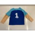 Kostüm Fußballer + Kühlweste "Blue M24" + Tasche "Star" + Hygiene Maske (Hochwertig)