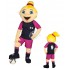 Kostüm Fussballerin Maskottchen (Hochwertig)