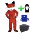 Kostüm Fuchs 6 + Kühlweste "Blue M24" + Tasche "L" + Hygiene Maske (Hochwertig)