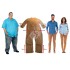 Personengröße Änderungen am Kostüm "Professionell/Werbefigur" für 190 bis 210cm