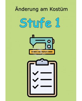 Änderung am Kostüm "Stufe 1"