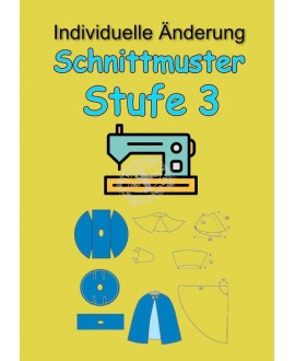 Schnittmuster Änderung am Kostüm "Stufe 3"