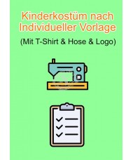 Kinderkostüm nach Individuelle Vorlage mit Zubehör & Logo