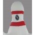 Kostüm Bowling Pin mit Sichtbaren Gesicht (Hochwertig)