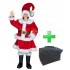 Profi Weihnachtsfrau Kostüm Promotion + Tasche "L" (198j)